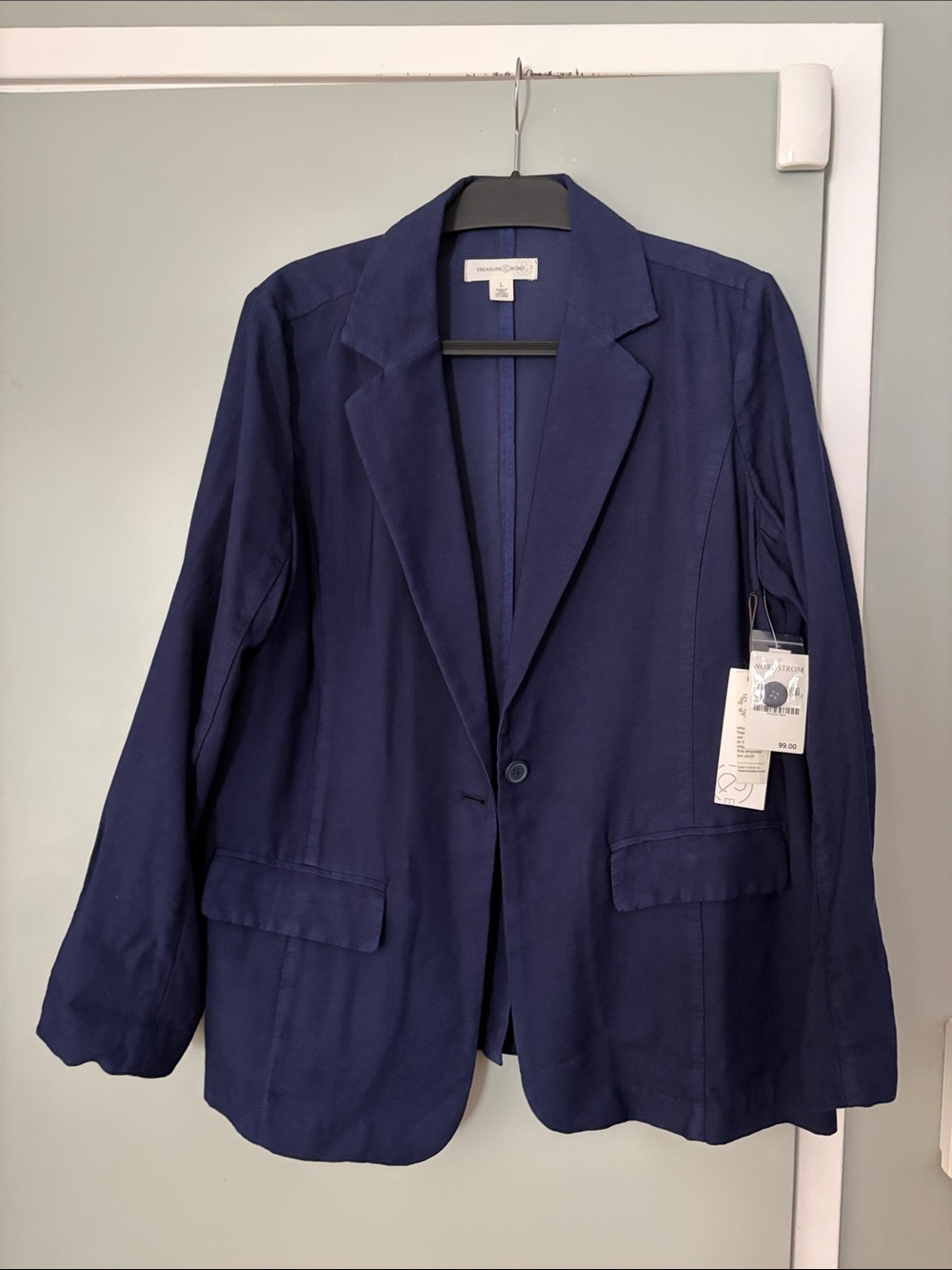 Treasure & Bond - NWT size L, women's blue blazer